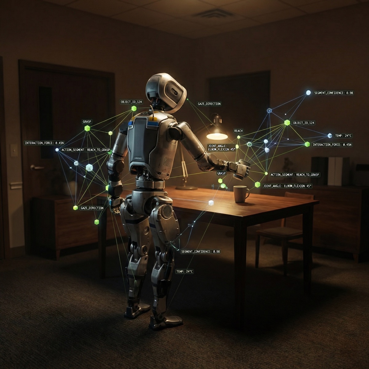 Robot learning same action